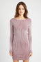 SUPER TIGHT FIT MINI DRESS W OPEN BACK DETAIL